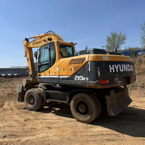 Excavadora Hyundai 210 Usada, Excavadora de Ruedas de 21 Toneladas, Hyundai R210W-9, Maquinaria de Construcción Pesada Original de Corea - Product Image 1