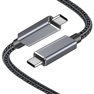 Câble USB4 100W/240W Câble de transfert de données vidéo haute résolution 8K Charge de vitesse avec Thunderbolt 3/Thunderbolt 4