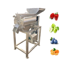 DZJX 0.5-5 t/h 4kw Machine d'extraction de pulpe de fruits et légumes à canal unique Broyeur et batteur de pulpe