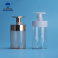 Bouteille en plastique vide de luxe de 400 ml et 500 ml avec pompe à lotion, emballage de bouteille de shampooing en PET, gel douche, après-shampoing