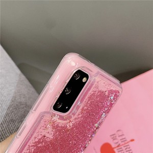 Mode Pêche Fleur Motif Paillettes Quicksand Téléphone Cas TPU Cas pour <span class=keywords><strong>Samsung</strong></span> Note 20plus/A21S - Product Image 6