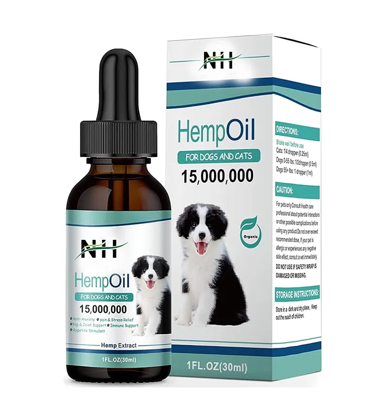 Private Label Hond Hennep Olie Druppels Gezondheid Supplement Multivitamine Druppels Probioticum Voor Honden Druppels