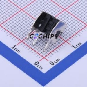 K2-1102AQ-G4CW-01 Tactile Switch Bent Lead Through Hole,6x6mm Switch 2.5N Right Angle Insert 6mm 6mm - Product Image 2