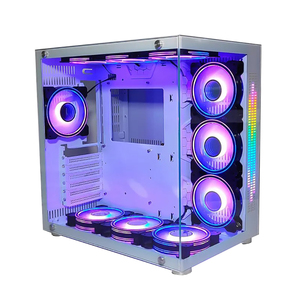 2023 High Quality Gaming PC Case Desktop Computer Gaming ATX Case Wide Cube Computer Case & Towers Double Chamber PC Cabinet
