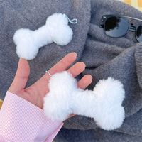Confort en peluche animaux en peluche os porte-clés dessin animé créatif Kawaii Couple potelé doux pendentif chine mignon Costume accessoires