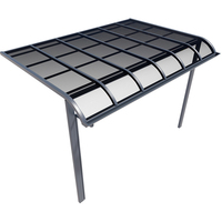 Auvent moderne en alliage d'aluminium pour parking et garage, imperméable quatre saisons, design personnalisable