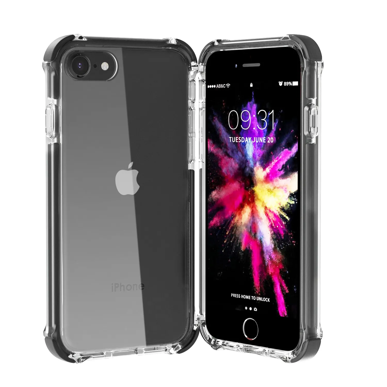 3 in 1 hybrid plastic black SE3 phone case and accessories for iPhone SE 2022 case cover shell