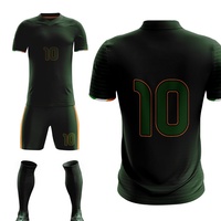Ensemble de maillots de football en mesh latéral OEM, sublimation intégrale, logo personnalisé, uniforme d'équipe de football, vente en gros