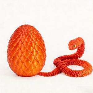 Factory Direct 30Cm Easter Dragon Egg <strong>Giant</strong> 3D Printed Snake - Product Image 3