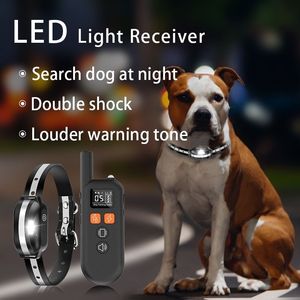 Collier de dressage pour chien rechargeable et étanche, collier de choc pour chien, 5 modèles anti-aboiement pour chiens de petite, moyenne et grande taille, contrôle de 3 chiens - Product Image 6
