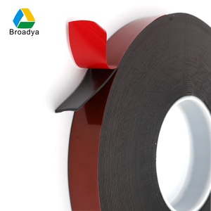 Broadya Đen <span class=keywords><strong>PE</strong></span> <span class=keywords><strong>Foam</strong></span> Băng duy nhất/Hai mặt dung môi Acrylic dính băng với màu đỏ/Màu xanh lá cây/Màu xanh/trắng lót - Product Image 4