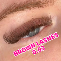 Extensions de cils Abonnie, brun foncé, extensions de cils faciles à poser, brun cachemire, extra longues, extensions de cils faciles à poser, plateau de cils brun