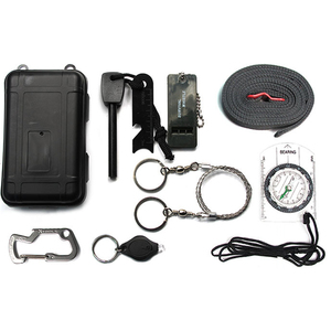 Cadeau pour lui, kit de survie en plein air T4, ensemble d'outils d'urgence 10-en-1 pour le camping et la randonnée - Product Image 3