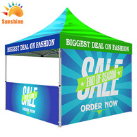 Tentes pliantes imperméables personnalisées par Sunshine Company Tentes de salon commerciales imprimées pop-up Camping Outdoor Heavy Duty