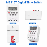 KG316T Timer Saklar Timer Digital Saklar Timer Mikrokomputer AC220V 30A Pengontrol Timer Elektrik 7 Hari yang Dapat Diprogram