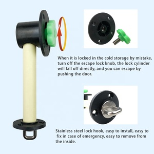 Minran ABS Plastic Industrial Safety Escape Cold Room Sliding Door <strong>Locks</strong> for Steel <strong>Grill</strong> Doors with Anti-oxidation - Product Image 3