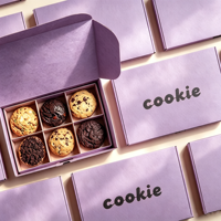 Caja de Embalaje Biodegradable para Galletas con Diseño Personalizado, Caja de Embalaje para Panadería de Grado Alimenticio, Caja de Embalaje Personalizada para Galletas y Donas con Logotipo
