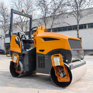 รถบดอัดแอสฟัลต์แบบลูกกลิ้งคู่ไฮดรอลิกเต็มรูปแบบสำหรับงานก่อสร้างถนนใหม่ - Product Image 2