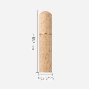 Mini étui à cure-dents en bois, boîte de rangement pour cure-dents en bois de hêtre de poche pour la maison et les voyages - Product Image 6