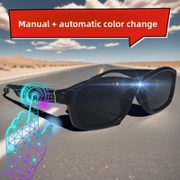 Lunettes intelligentes de sport LCD-38 pour l'extérieur, reconnaissance gestuelle, contrôle tactile, HD, anti-buée, électrochromiques, teinture automatique