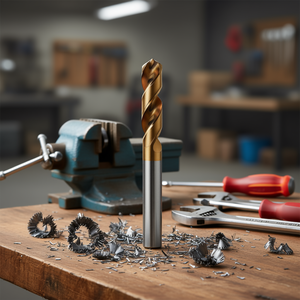 Broca helicoidal HSS-Co de 4,1 mm con revestimiento de TiN, autocentrante, longitud de 22 mm - Product Image 3