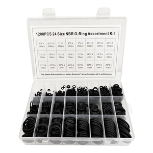 Kit d'assortiment de joints toriques NBR de 24 tailles, 1200 pièces, pour la réparation de pompes hydrauliques -001 - Product Image 6