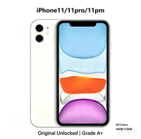 iPhone 11 d'occasion entièrement testé, sans défaut, 64 Go, 128 Go, 256 Go, débloqué pour le monde entier, fournisseur en gros