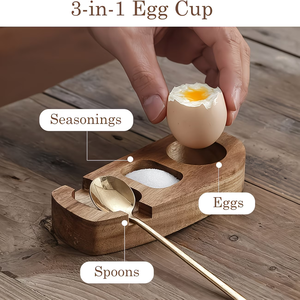 Porte-œufs de Noël et de <span class=keywords><strong>Pâques</strong></span>, plateau à œufs en bois pour la cuisine et la maison - Product Image 6