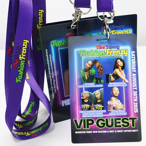 Kofei Promotional Activities VIP Guest Event Pass Entry ID Badge Event Staff Backstage Vendor Pass with Lanyard Custom