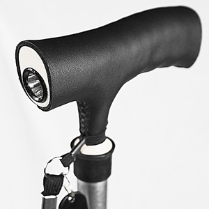 Canne de marche télescopique en alliage d'aluminium, antidérapante, légère, avec fonction de massage, pour usage extérieur - Product Image 2