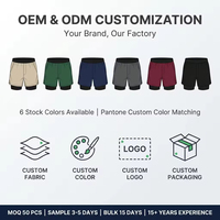 Pantalones Cortos Deportivos Personalizados para Hombre y Mujer, 2 en 1, Transpirables, Elásticos en 4 Direcciones, Antideslizantes, para Maratón y Carreras