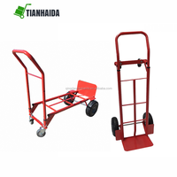 Chariot à main pliable avec roues, chariot utilitaire portable, chariot à main avec poignée réglable, chariot pliable pour le déménagement