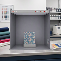 Table d'évaluation des couleurs industrielle à LED multi-illuminants CC120-P pour l'inspection des tissus et l'impression textile