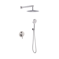 Système de cascade de salle de bain à poignée unique, robinet de douche dissimulé, haute qualité