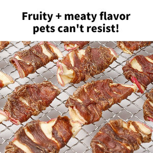 Le più vendute prelibatezze naturali per cani a fette di mela avvolta in pollo e fette di anatra essiccate fatte a mano cibo per animali domestici Premium per cani 100G - Product Image 2