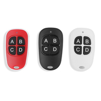 Télécommande de portail Aiba AB061B 433,92 MHz étanche à code tournant HCS301, 4 boutons, pour garage, avec pile CR2016, usage domestique et industriel