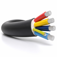 Kabel Daya Inti Aluminium Berlapis Baja 0.6/1kV YJLV22 YJLV Berisolasi XLPE 5 Inti 4x95mm2+1x50mm2 4x120mm2+1x70mm2 Bawah Tanah