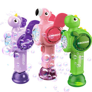 Baguettes à bulles électriques lumineuses à motifs dinosaure, licorne et flamant rose, jouets à bulles portatifs pour enfants, pour jouer en extérieur - Product Image 1