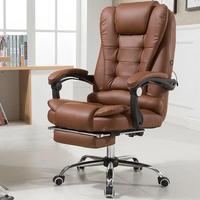 Chaise de bureau ergonomique à repose-pieds rétractable la plus vendue, chaise de bureau rembourrée pour les dirigeants, idéale pour les longues sessions de travail