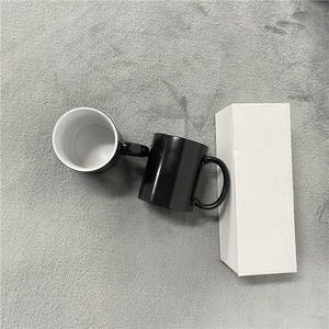 Café, lait, cacao chaud, thé, <span class=keywords><strong>latte</strong></span> et sublimation vous-même Tasse de voyage en céramique 11oz 330ml céramique vierge changement de couleur sensible à la chaleur - Product Image 6