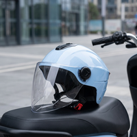 Casque de moto électrique certifié 3C, coque ABS, coussin EPS, visière réglable, casque de conduite pour trajets quotidiens