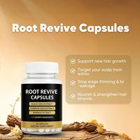 Suplemen Diet OEM 60 Kapsul Penunjang Kesehatan Rambut dengan Ekstrak Biji Hitam, Biji Labu, dan Bambu
