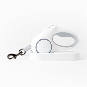 PETKIT Go Shine Retractable Dog Leash with 2 Streamer Rings, Headlamp Spotlight, Magnetic Contact Charging