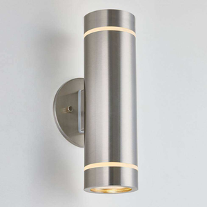 2*7W LED Durable Steel Outdoor GU10 Facade Wall Lights Wide Voltage AC85 265V White <strong>up</strong> <strong>Down</strong> for Commercial Entrance Lights - Product Image 6