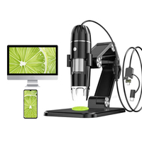 Microscopio Digital Dearsee 3 en 1 USB para Reparación de Móviles Android Tipo-C 50x a 1600x