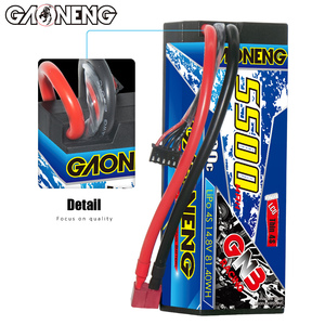 GNB GAONENG 5500MAH 4S 14.8V 100C 200C T-PLUG สายเคเบิลแบบแข็ง RC LiPo แบตเตอรี่ RC รถ 1:10 1/10 อัปเดตจาก 5000MAH 5200MAH - Product Image 5