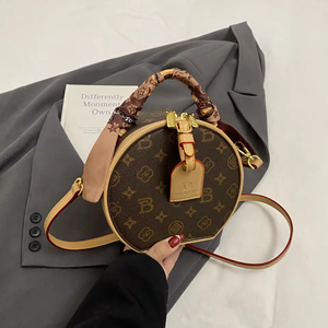2026 High-End Women's PU Shoulder <b>bags</b> Crossbody Handbag Light Luxury Print Versatile Zipper Closure Niche Messenger <b>Bag</b> - Product Image 4