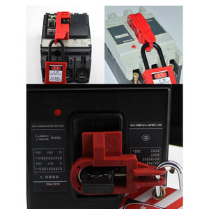 Petit disjoncteur miniature à pince, boîtier moulé, verrouillage 6207, interrupteur de déconnexion, étiquette de verrouillage rouge - Product Image 5