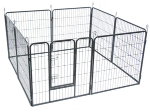 Modello solido grande 8-pannello pesante cane esercizio penna da gioco durevole in ferro zincato metallo formato personalizzato con prezzo basso - Product Image 3