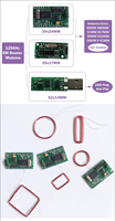 Nuevo Módulo Lector de Tarjetas de Identificación MCU 307-M de Material ABS, Módulo de Radiofrecuencia RFID con Salida de Puerto Serie UART